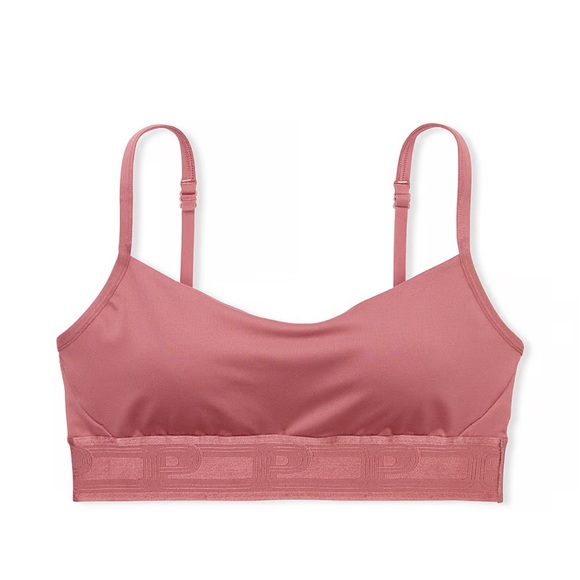 VS Pink Ultimate Scoop Sports Bra, Soft Begonia, Medium - Picture 4 of 10